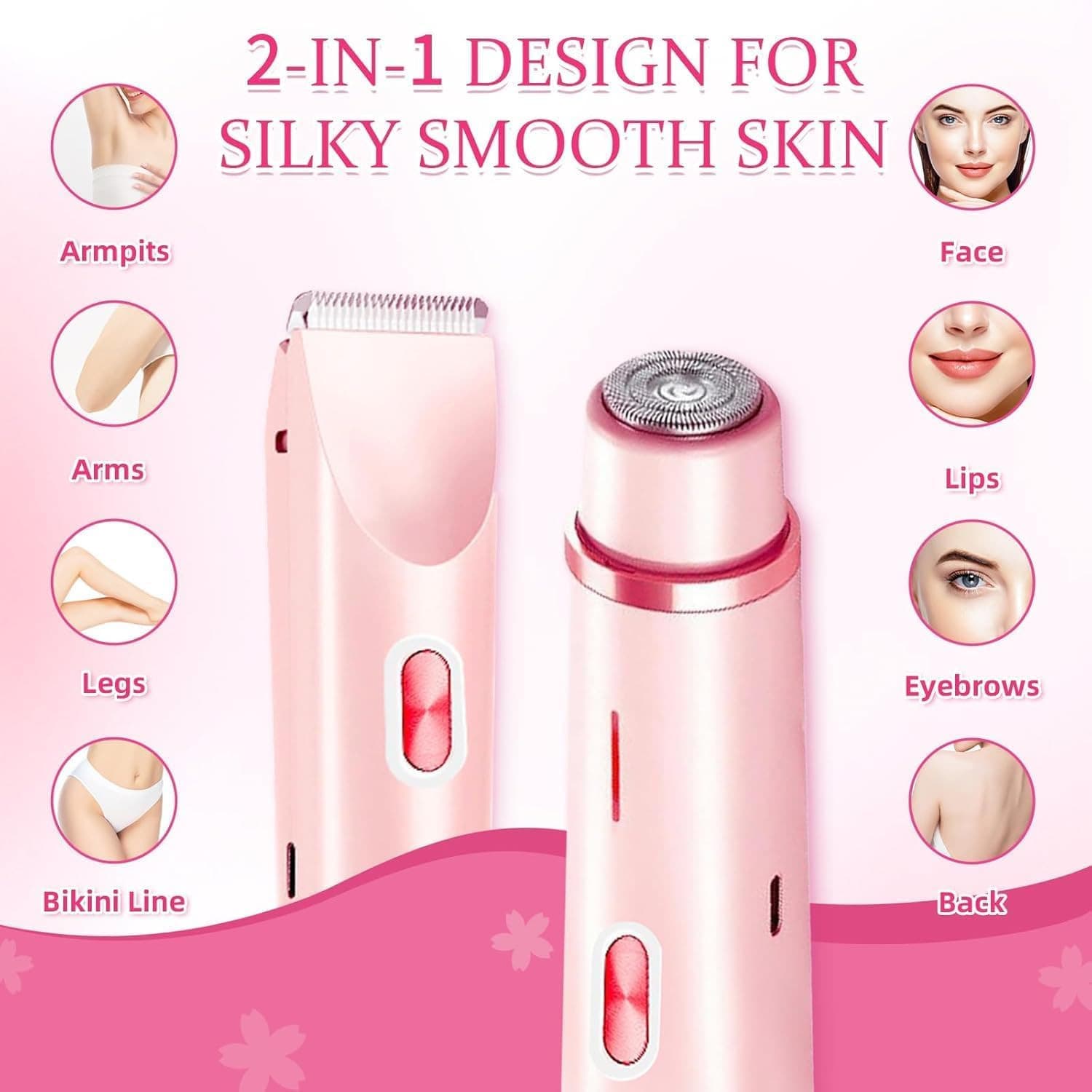 RECHARGEABLE 2 IN 1 DUAL HEAD HAIR TRIMMER
