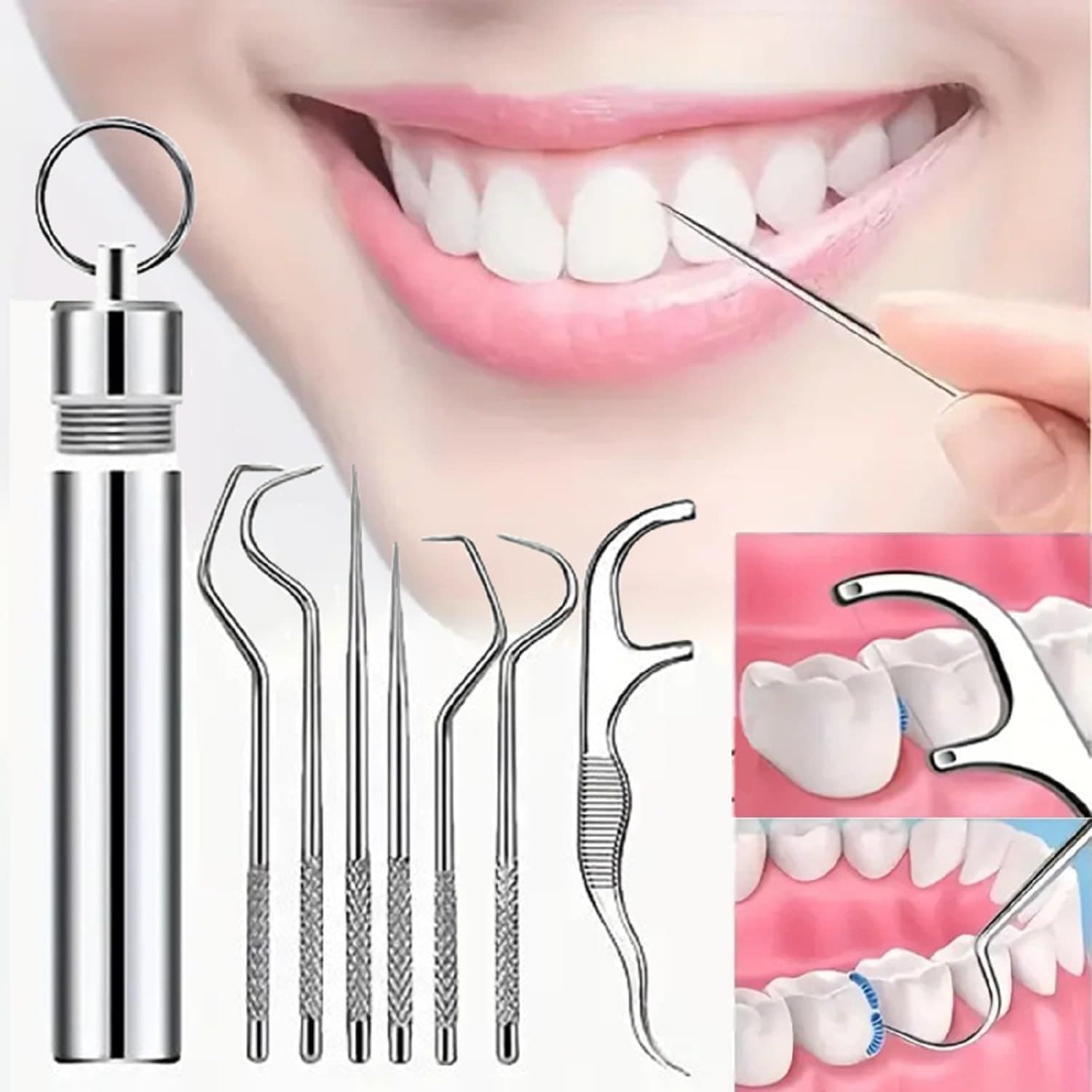 7 IN 1 STEEL TOOTH CLEANER SET