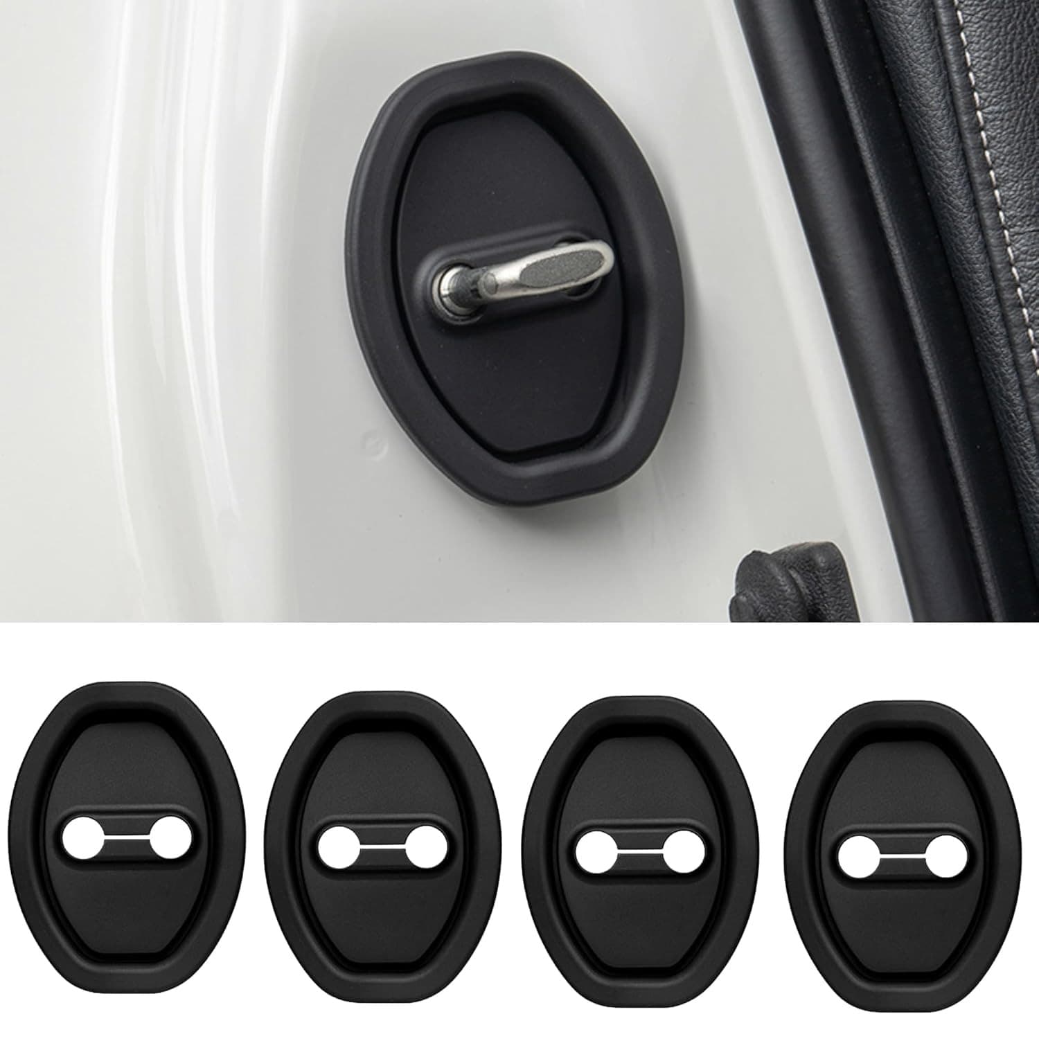 4 PCS CAR DOOR LOCK PROTECTOR COVER 