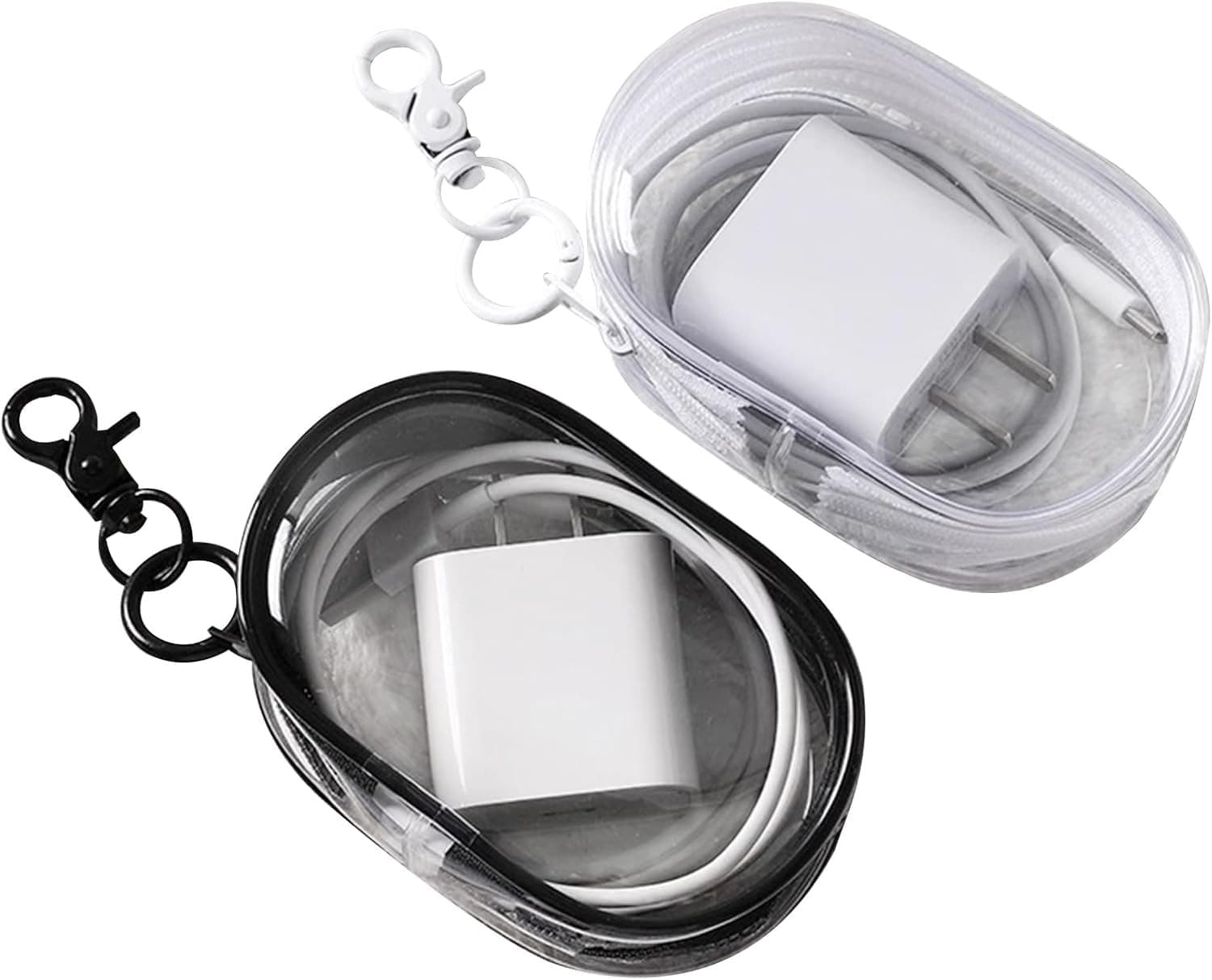 MINI TRANSPARENT TRAVEL CABLE ORGANIZER 