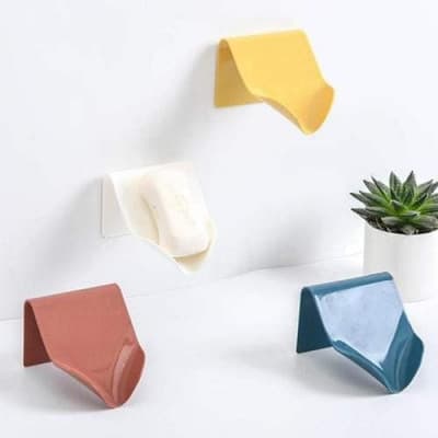 4 PC WALL MOUNTED SOAP HOLDER