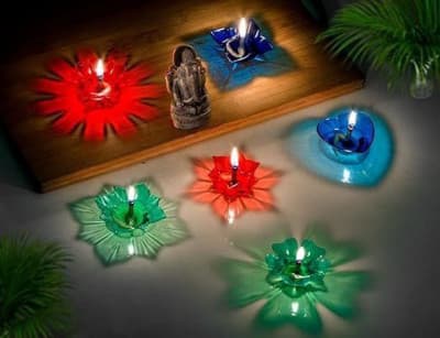 (SET OF 6)WATER SENSOR 3D REFLECTION DIYA