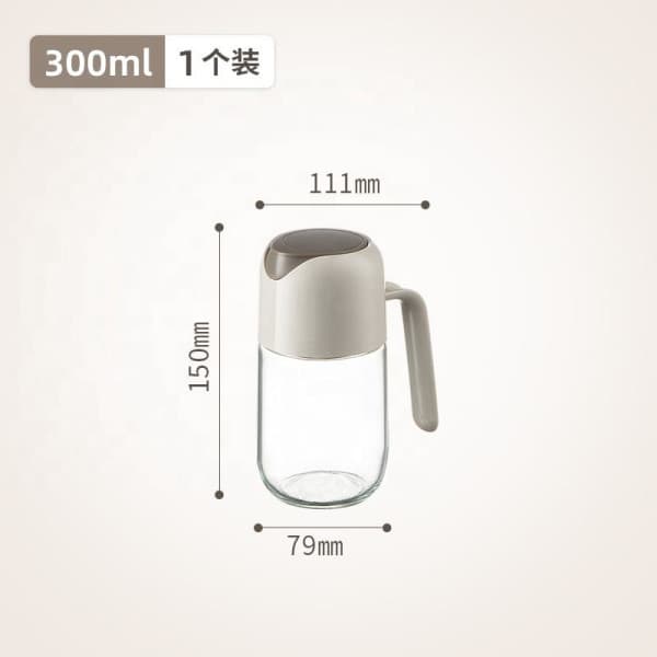 300ML AUTO OPEN GLASS OIL BOTTLE