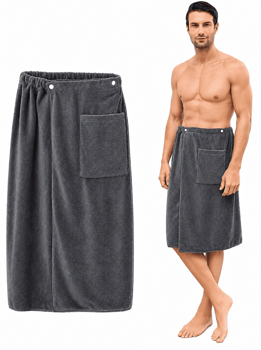 WEARABLE BATH TOWELS WITH POCKET