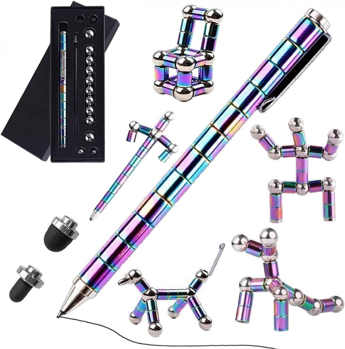 MAGNETIC FIDGET PEN RAINBOW