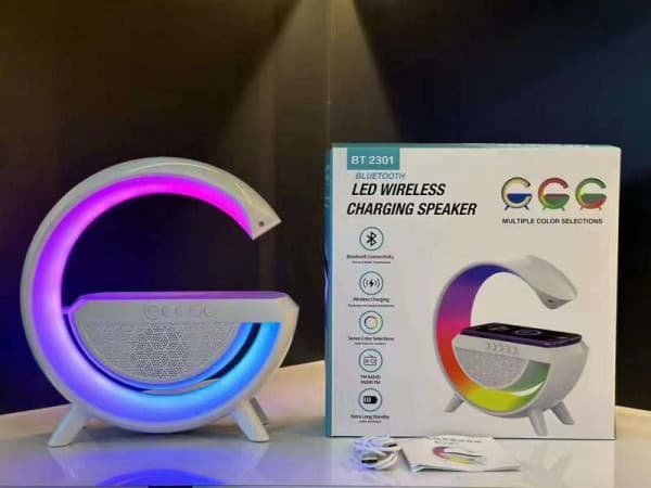 G SPEAKER LAMP & ALARM CLOCK WITH CHARGER
