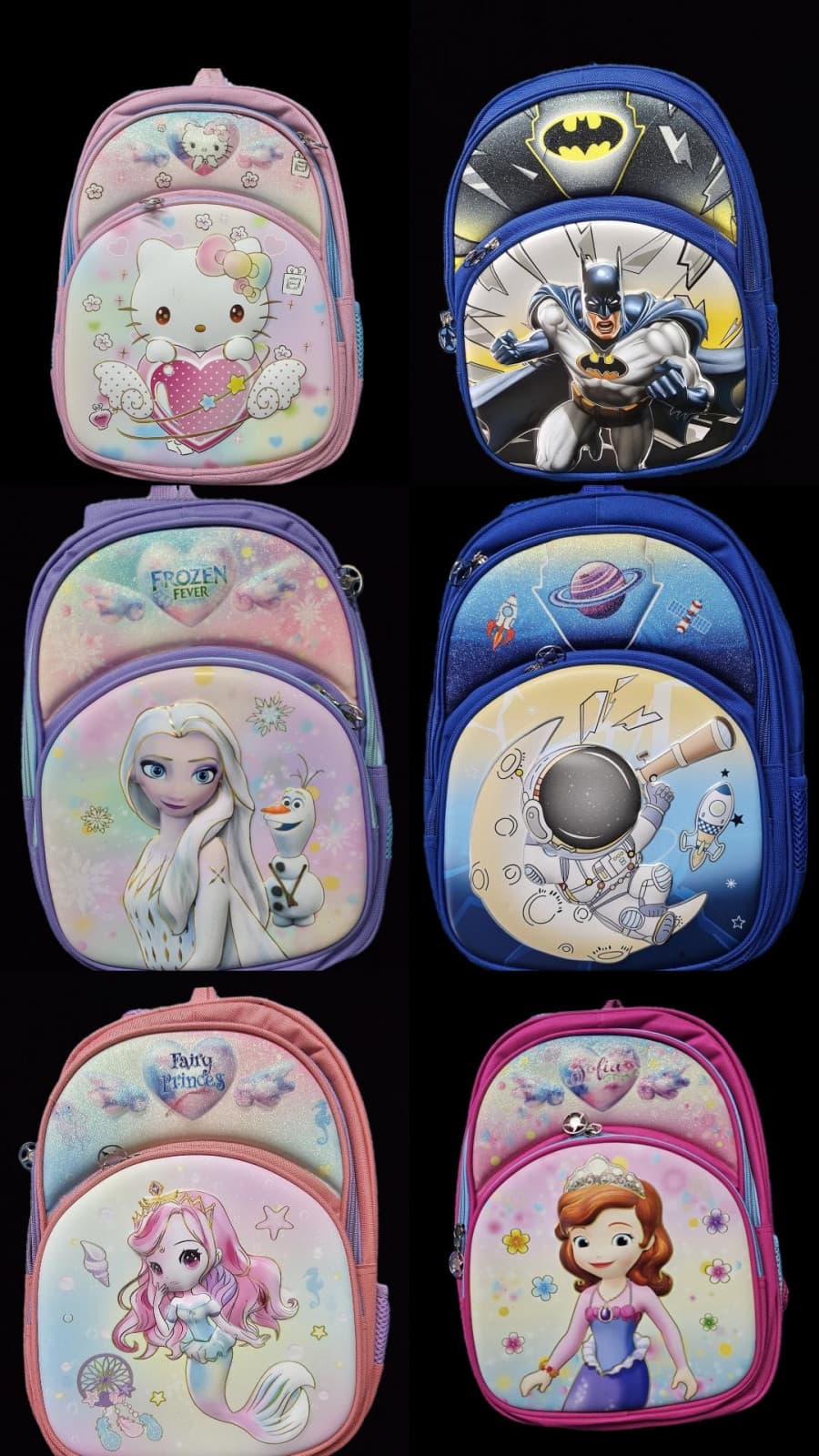 KIDS 3D 3 LAYER BACKPACK SCHOOL BAG