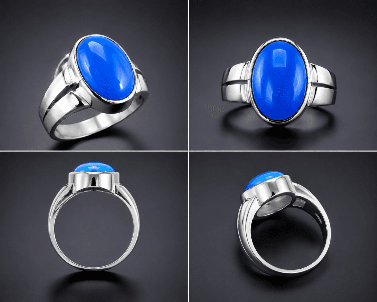 BLUE STONE FINGER RING