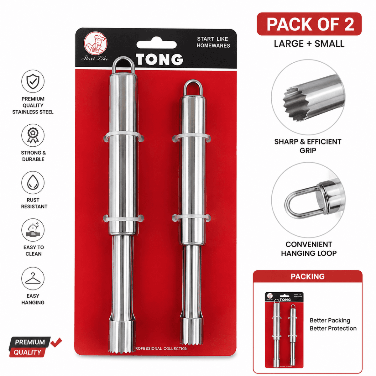 APPLE CORE REMOVAL TOOL (PACK OF 2)