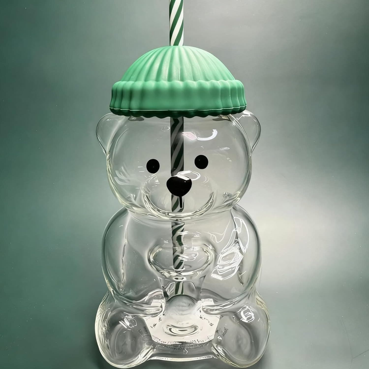 GLASS BEAR STRAW CUP