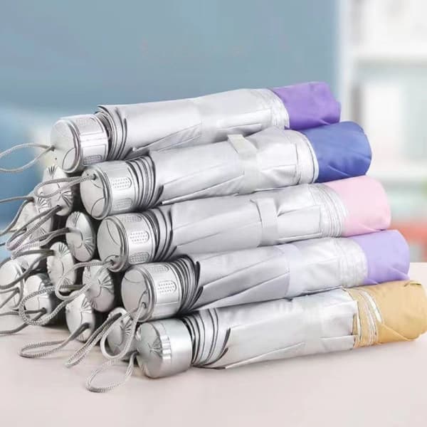 SILVER COATING FOLDING UMBRELLA