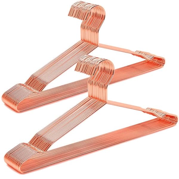 METAL COPPER CLOTH HANGER (PACK OF 10)