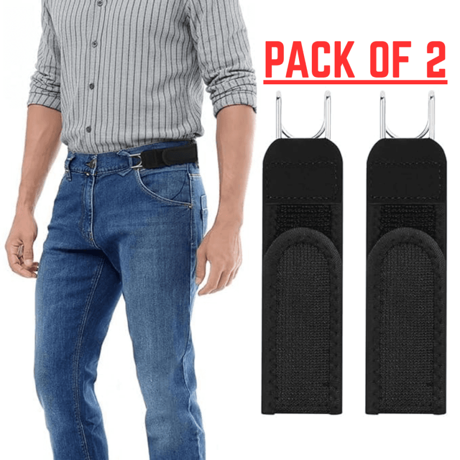 BUCKLE LESS BELT (PACK OF 2)