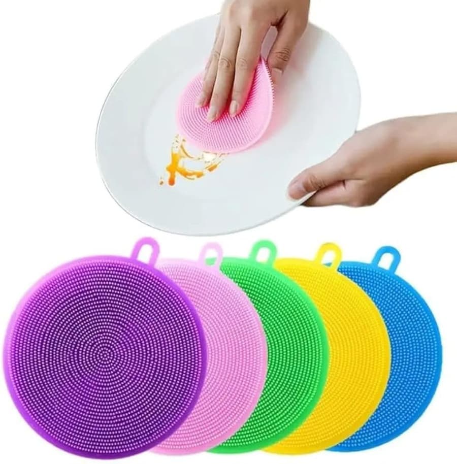 SILICONE DISH WASHING SCRUBBER