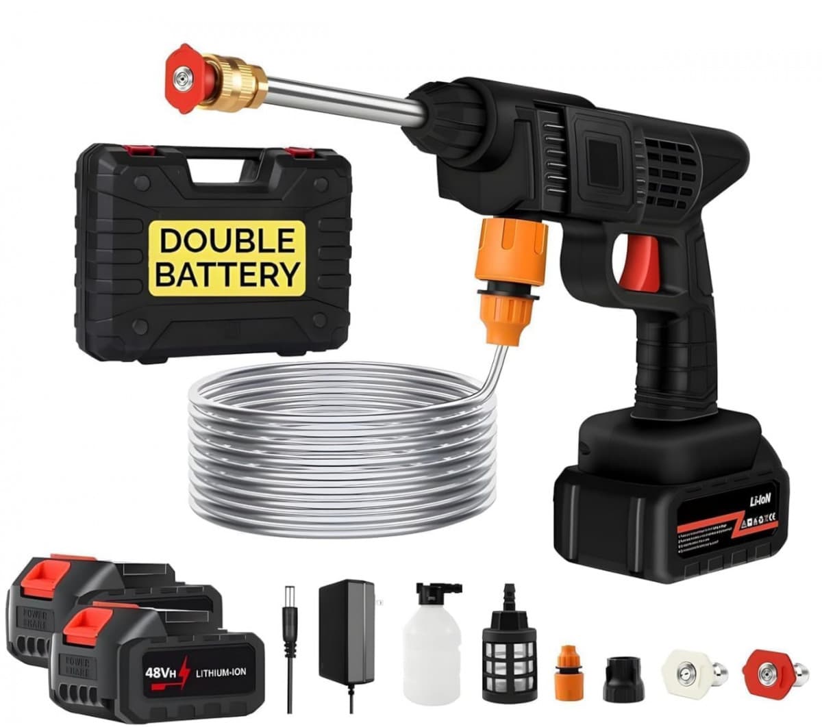 HIGH PRESSURE WASHER GUN (DOUBLE BATTERY)