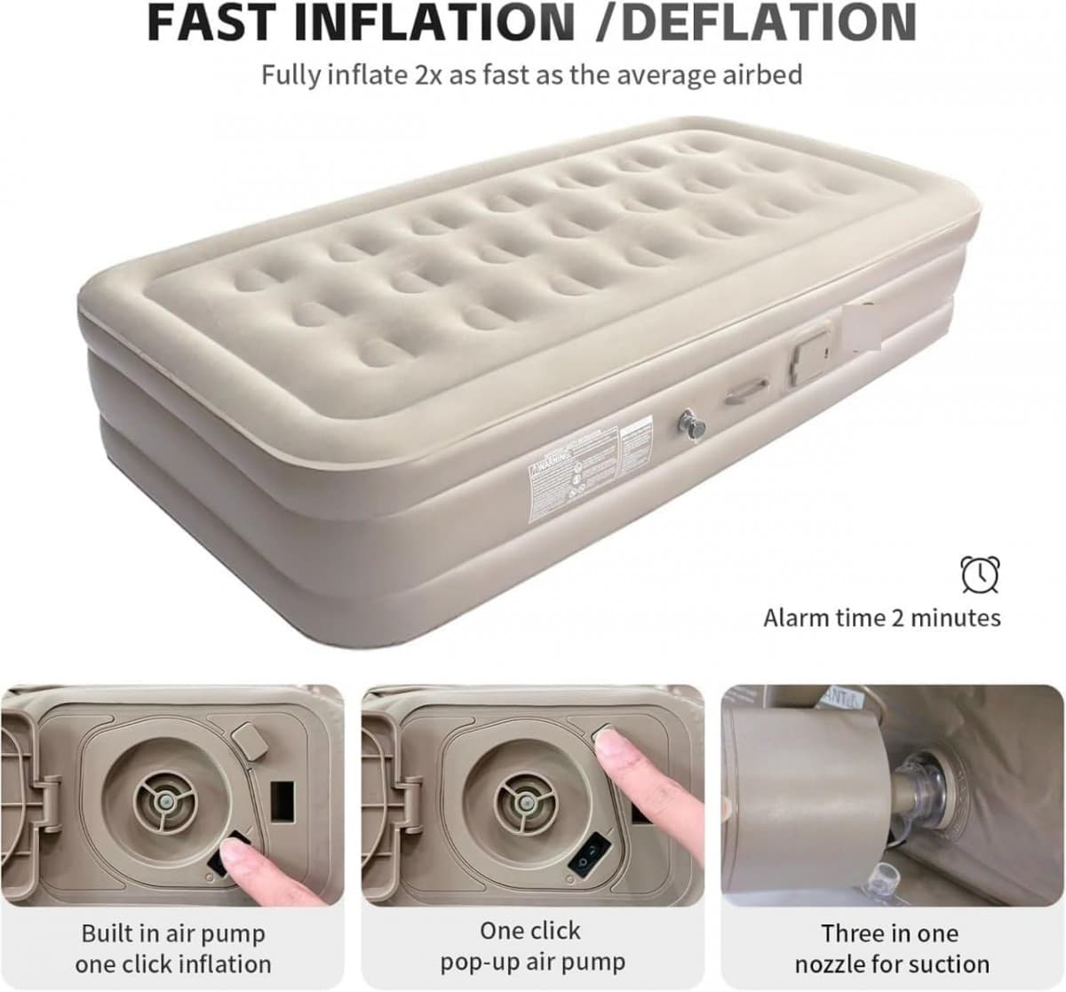 AIR MATTRESS SOFA WITH BUILT IN PUMP