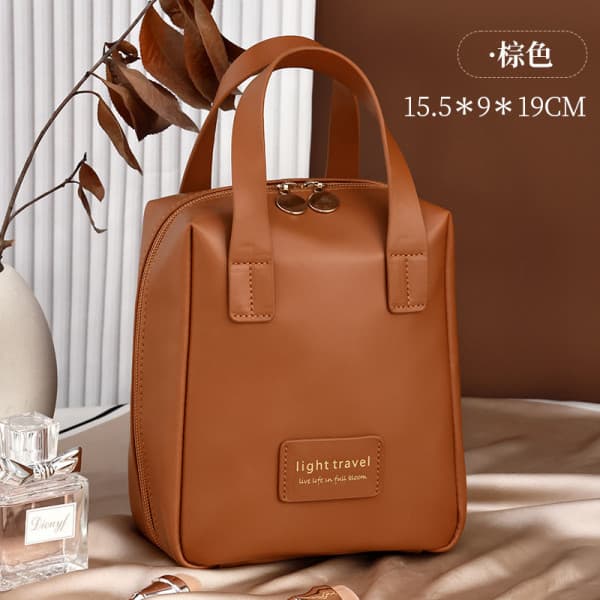 ELEGANT PUFFER WITH COMPARTMENTS COSMETIC BAG