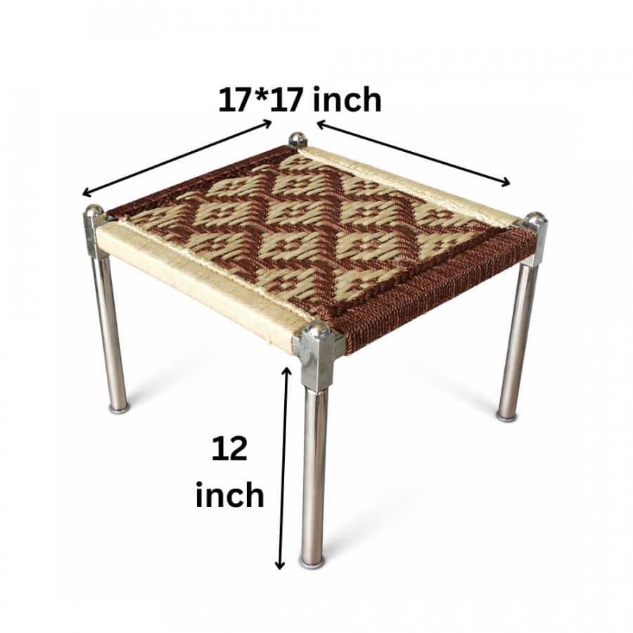 FOLDING STAINLESS STEEL STOOL