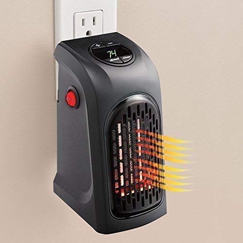 Cheaperzone 400 Watts Electric Handy Room Heater (Room Heaters Home for Bedroom, Reading Books, Work, Bathrooms, Rooms, Offices, Home) - Black