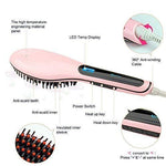 Load image into Gallery viewer, Cheaperzone Hair Electric Comb Brush 3 in 1 Ceramic Fast Hair Straightener For Women&#39;s Hair Straightening Brush with LCD Screen, Temperature Control Display,Hair Straightener For Women (PINK Fast Hair Straightener Brush)
