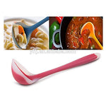 Load image into Gallery viewer, Cheaperzone Silicone Spoone - Non-Stick Ladle Soup Spoon &amp; Silicone Handle Effortless Cooking with Heat Resistant Baking Tool Rice Serving Dining Table Utensils Salad Cooking Tools (Pack of 1)
