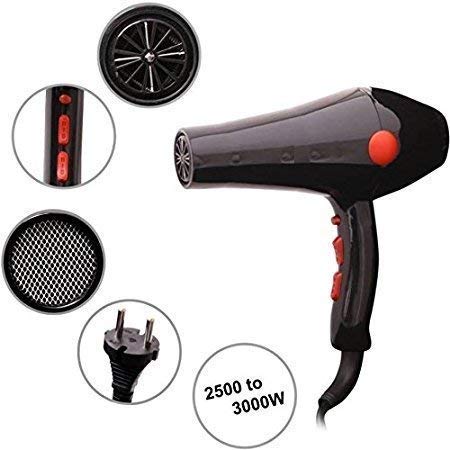 Cheaperzone Chaoba Hair Dryer with 2 Speed Control and Cold and Warm Wind 2000 watts Ch-2800 Black