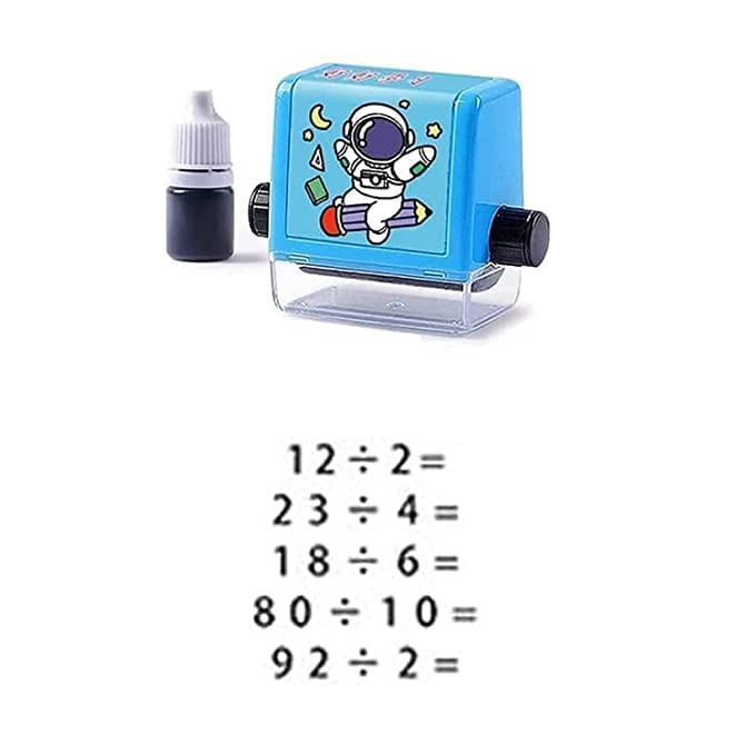 Cheaperzone Smart Number Rolling Maths Stamps for Kids, Multiplication Maths Roller Stamp, Smart Math Roller 100 Learning Toy for Preschool, Stamp Art for Kids (Pack of 1- Multicolor)(Multiplication)