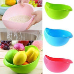 Load image into Gallery viewer, Cheaperzone Rice Bowl Pulses, Fruits, Vegetable, Noodles, Pasta, Washing Bowl &amp; Strainer (multi color, 1pc)
