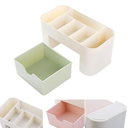 MOHAK Plastic Cosmetic Storage Box Makeup Storage and Organizer (Colour May Very)