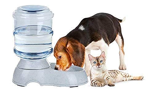 Cheaperzone Pet Water Dispenser 3.8L Large Capacity Self-Dispensing Gravity Feeder Waterer Cat Dog Feeding Bowl Drinking Water/Automatic Dispenser