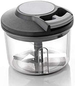 Load image into Gallery viewer, Cheaperzone Plastic Manual Hand Pull Vegetable Chopper Blender with Large Capacity (Black, 650ml)
