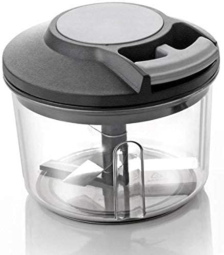 Cheaperzone Plastic Manual Hand Pull Vegetable Chopper Blender with Large Capacity (Black, 650ml)