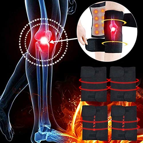 Cheaperzone Magnetic Therapy Hot Knee Belt Self Heating Knee pad Knee Support Belt Tourmaline Knee Braces Support Heating Belt Strap Cap for Pain Relief Knee Protection Belt for Leg Pain (1)