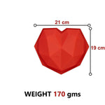 Load image into Gallery viewer, Cheaperzone Pinata 3D Diamond Heart Shape Chocolate/Cake Mold with Hammer, Pinata Cake Mould, Chocolate Shaping Tool, Flexible Silicone Mold
