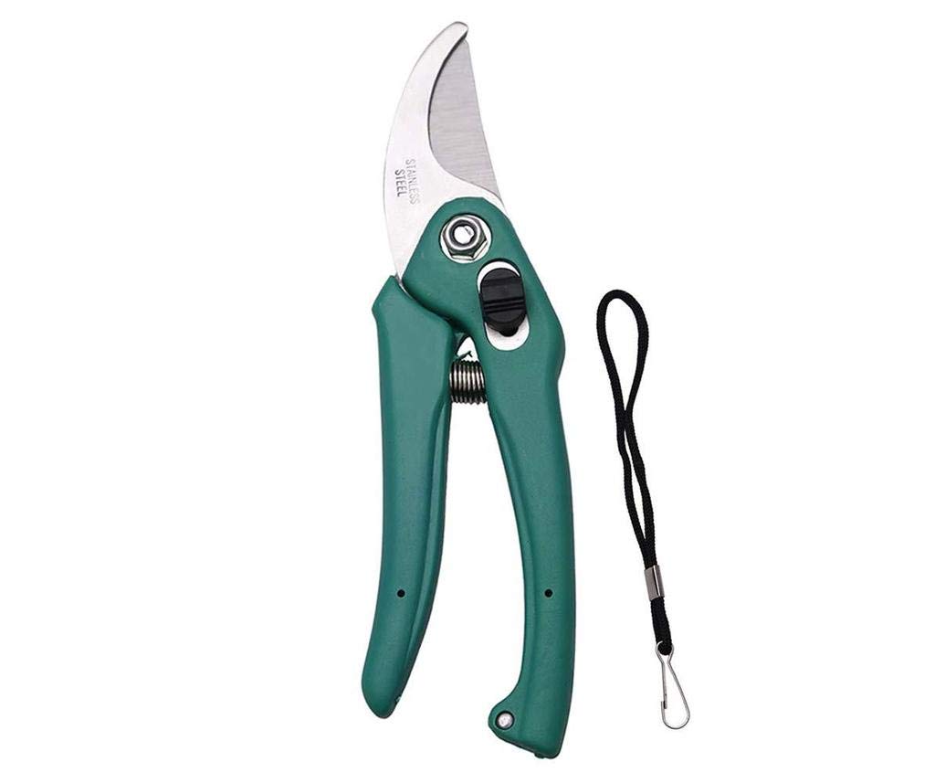 Cheaperzone Heavy Duty Plant Cutter For Home Garden | Grip-Handle Flower Sharp Cutter | 8 Inch Garden Bypass Pruning Shears | Pruners Scissor with Safety Lock | Garden Scissors For Home Gardening