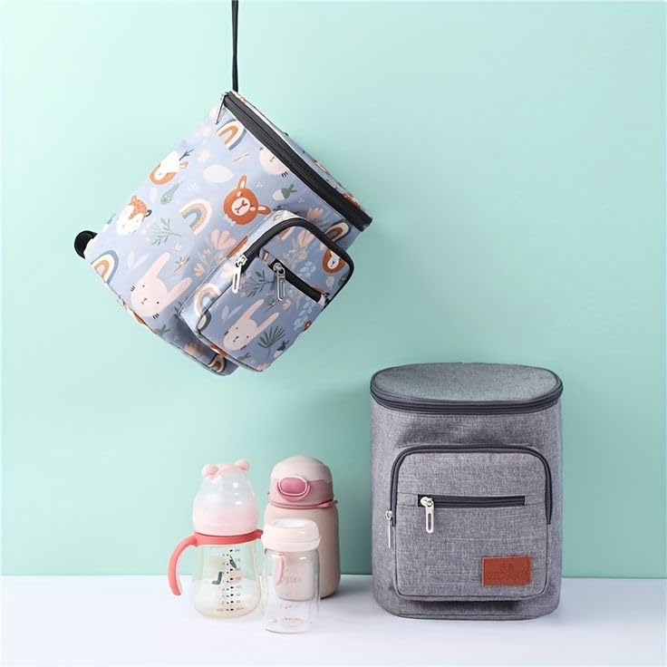 Cheaperzone Baby Stroller Hanging Bag Multifunctional Mommy Bag Waterproof Bag Diaper Bag (Blue)