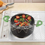 Load image into Gallery viewer, CHEAPERZONE Stainless Steel Collapsible Frying Basket Multifunctional Chef Cooking Basket Deep-Frying Basket Flexible Cooking Tools for Frying Food, Washing Fruits, Vegetables 1
