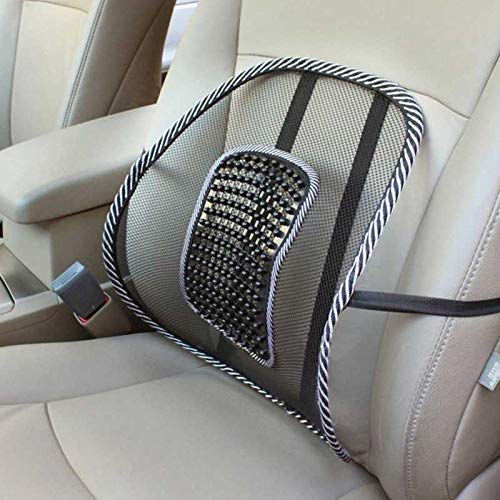 Splendid Nylon Ventilation Back Rest With Lumbar Support Mesh Cushion Pad,Universal Back Lumbar Support Chairs For Office Chair,Home,Car Seat Lumber Back Support,Seat To Relieve For Back Pain,Black