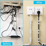 Load image into Gallery viewer, Cheaperzone 16 PC Desktop Cable Organizer with Improved Stronger Adhesive Tape | Cable Manager, Wire Manager, Wire Clamp | Wire Clips for Cable for Wall, Wire Holder Clips Wall
