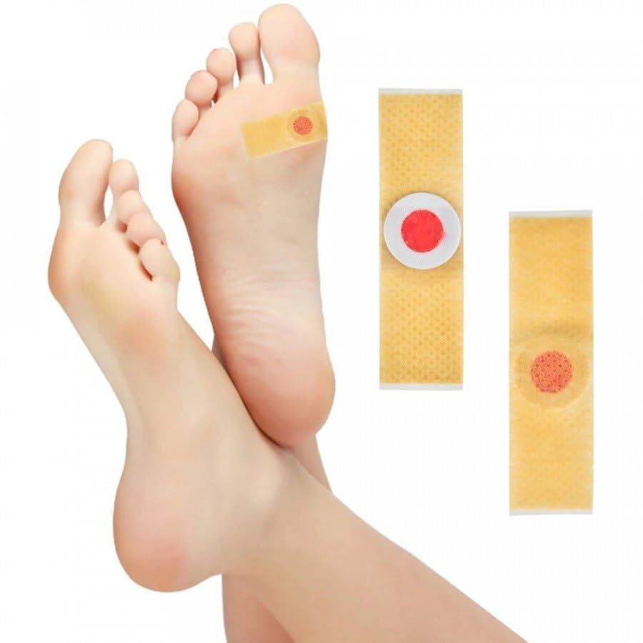 Cheaperzone Foot Corn Removers Plaster with Hole,for Feet,Wart Remover, Wart Removal Plasters Pad,Feet Callus Remove, Soften Skin Cutin Sticker Cure Toe Protector, Relief Pain Removal Warts Plaster 24 Pcs/Box