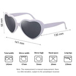 Load image into Gallery viewer, Cheaperzone Heart Shaped Sunglasses, EDM Festival Light Changing Eyewear Heart Effect Diffraction Glasses for Women Men
