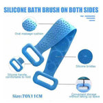 Load image into Gallery viewer, Cheaperzone Silicone Body Back Scrubber, Double Side Bathing Brush for Skin Deep Cleaning Massage, Dead Skin Removal Exfoliating Belt for Shower, Easy to Clean,Body Brush for Bathing
