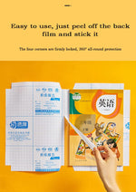 Load image into Gallery viewer, Cheaperzone Transparent Paper Sticker Book Cover Film Clear Matte for Craft 30 Pcs,Waterproof School Textbook Protective Case Cover Can Be Cut Self-Adhesive Book Cover Paper Sticker Book Film
