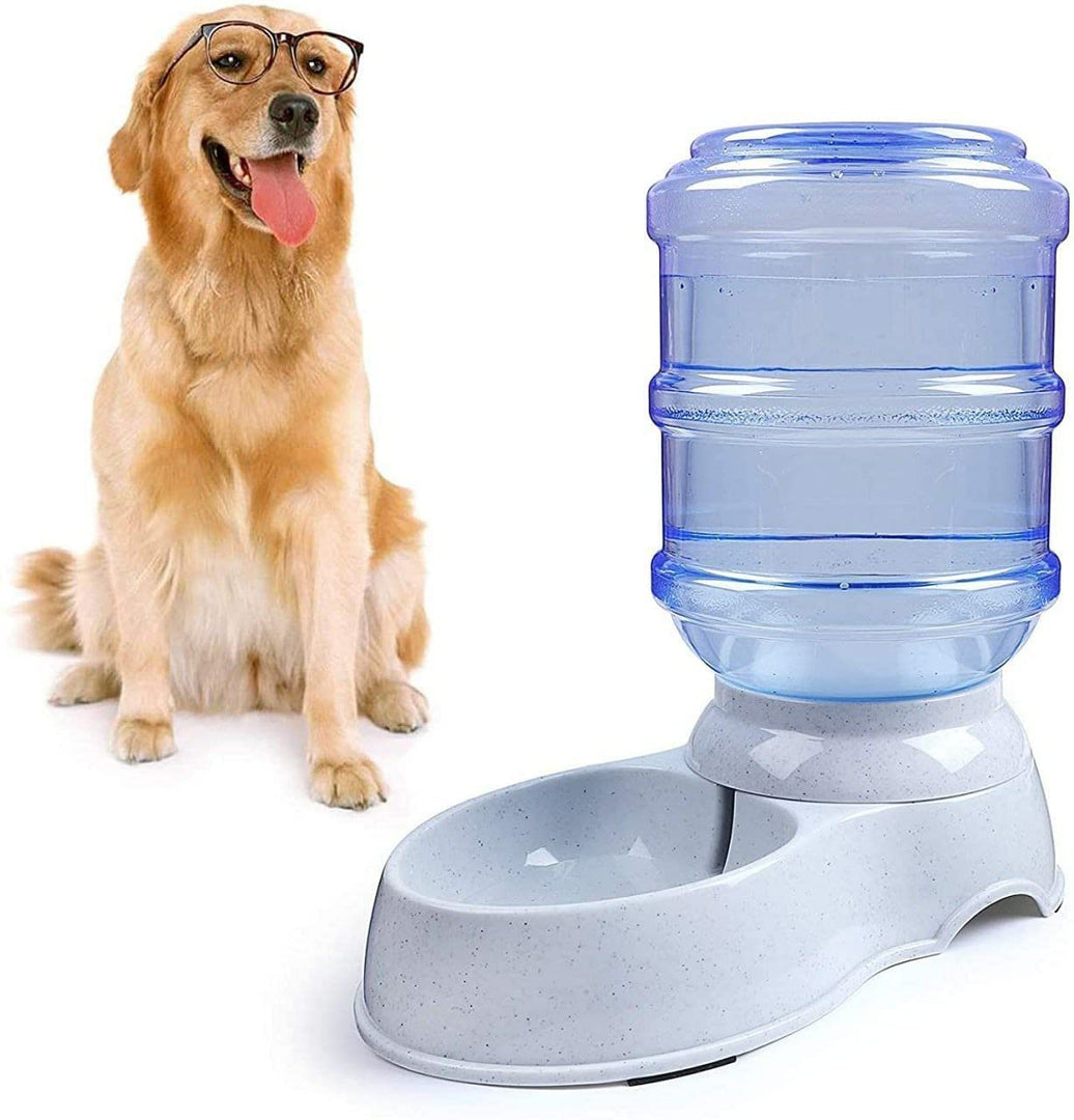 Cheaperzone Pet Water Dispenser 3.8L Large Capacity Self-Dispensing Gravity Feeder Waterer Cat Dog Feeding Bowl Drinking Water/Automatic Dispenser