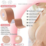 Load image into Gallery viewer, Cheaperzone Boob Tape with 10 Nipple Pasties for Women Push Up &amp; Lifting Breast Tape Breast Lift Bra Tape for Breast Lift Double Sided Tape (Boob Tape) Beige
