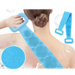 Load image into Gallery viewer, Cheaperzone Silicone Body Back Scrubber, Double Side Bathing Brush for Skin Deep Cleaning Massage, Dead Skin Removal Exfoliating Belt for Shower, Easy to Clean,Body Brush for Bathing
