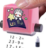 Load image into Gallery viewer, Cheaperzone Smart Number Rolling Maths Stamps for Kids, Multiplication Maths Roller Stamp, Smart Math Roller 100 Learning Toy for Preschool, Stamp Art for Kids (Pack of 1- Multicolor)(Multiplication)
