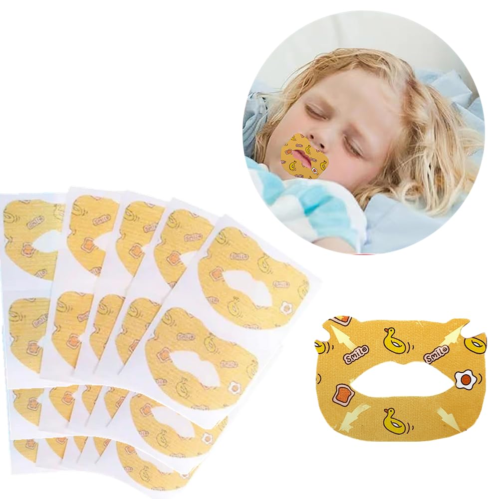 Cheaperzone Anti-Snoring Sticker non-woven fabric Anti-Snoring Sticker Mouth Correction Sticker Mouth Tape for Sleeping,Kids Sleep Strips, Mouth Strips for Sleeping,for Children Adult Night Sleep(30 pcs)