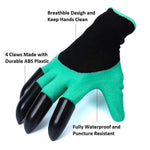 Load image into Gallery viewer, Cheaperzone Heavy Duty Garden Farming Gloves Washable with Right Hand Fingertips ABS Claws for Digging and Gardening (Free Size, Green)(Acrylonitrile Butadiene Styrene, pack of)
