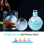 Load image into Gallery viewer, CHEAPERZONE Ice Cube Tray, Large &amp; Round Sphere Ice Mould Made of Silicone Ice Ball Makers Reusable Whiskey, Cocktails, Drinks &amp; Wine 1 Pcs Multicolor
